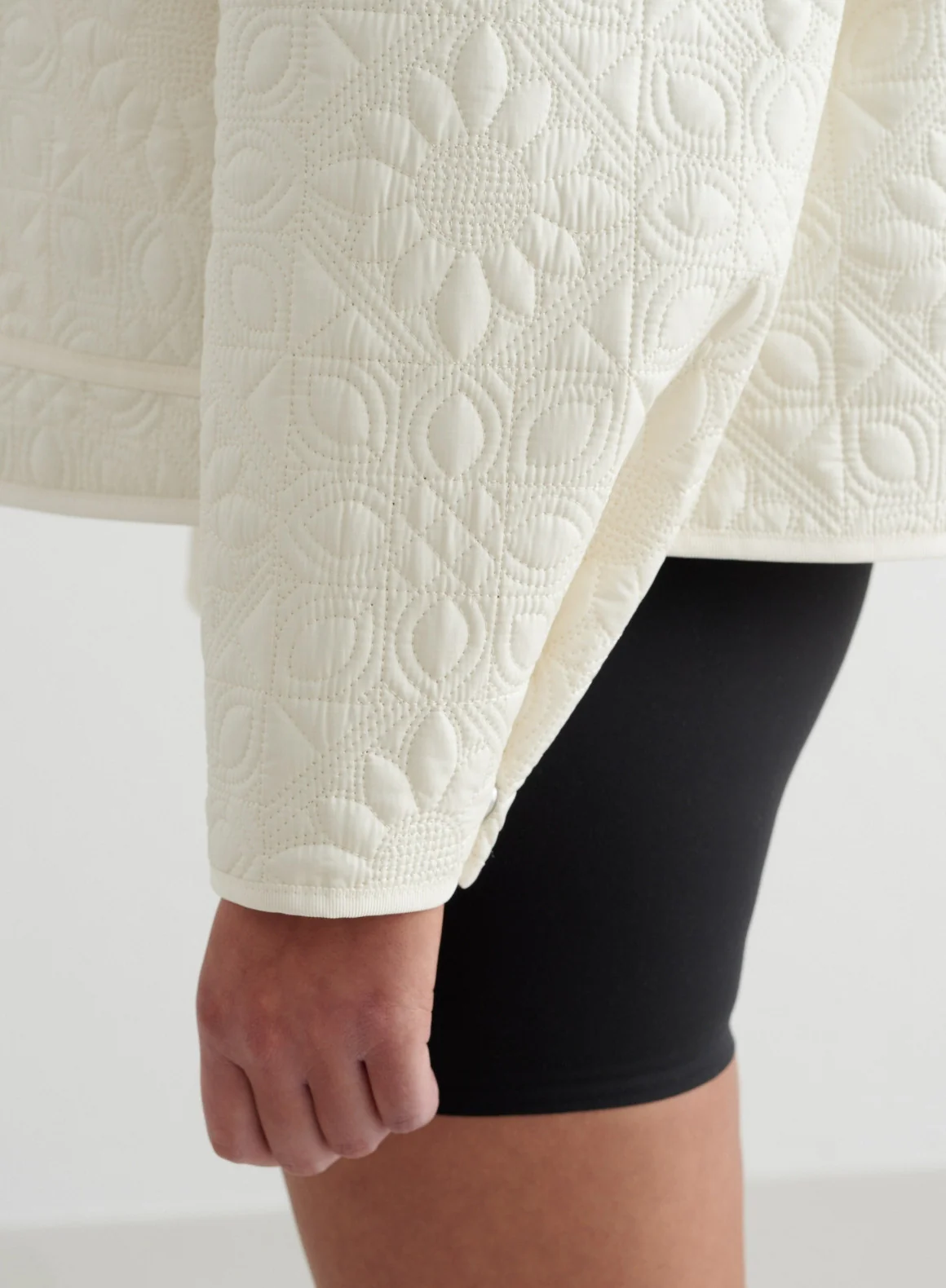 Almond White Patchwork Femme Jacket - Image 5