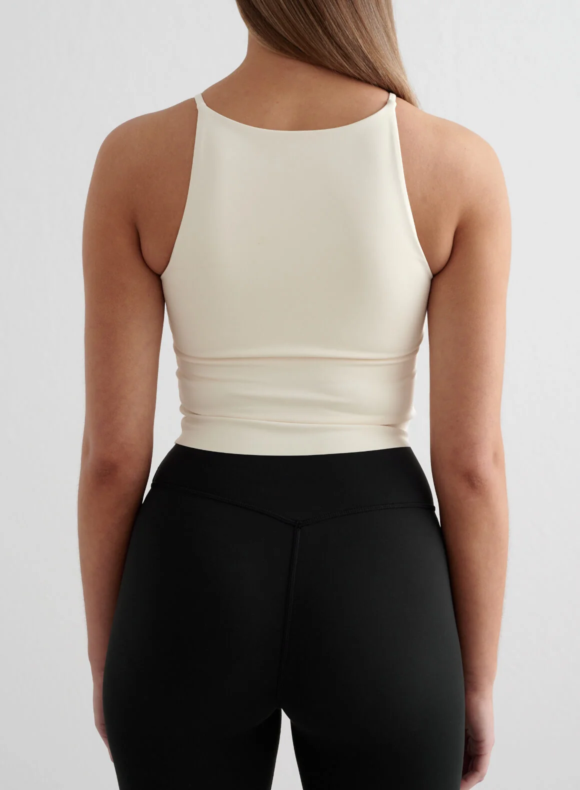 Almond White Sense Halter Bralette - Image 2