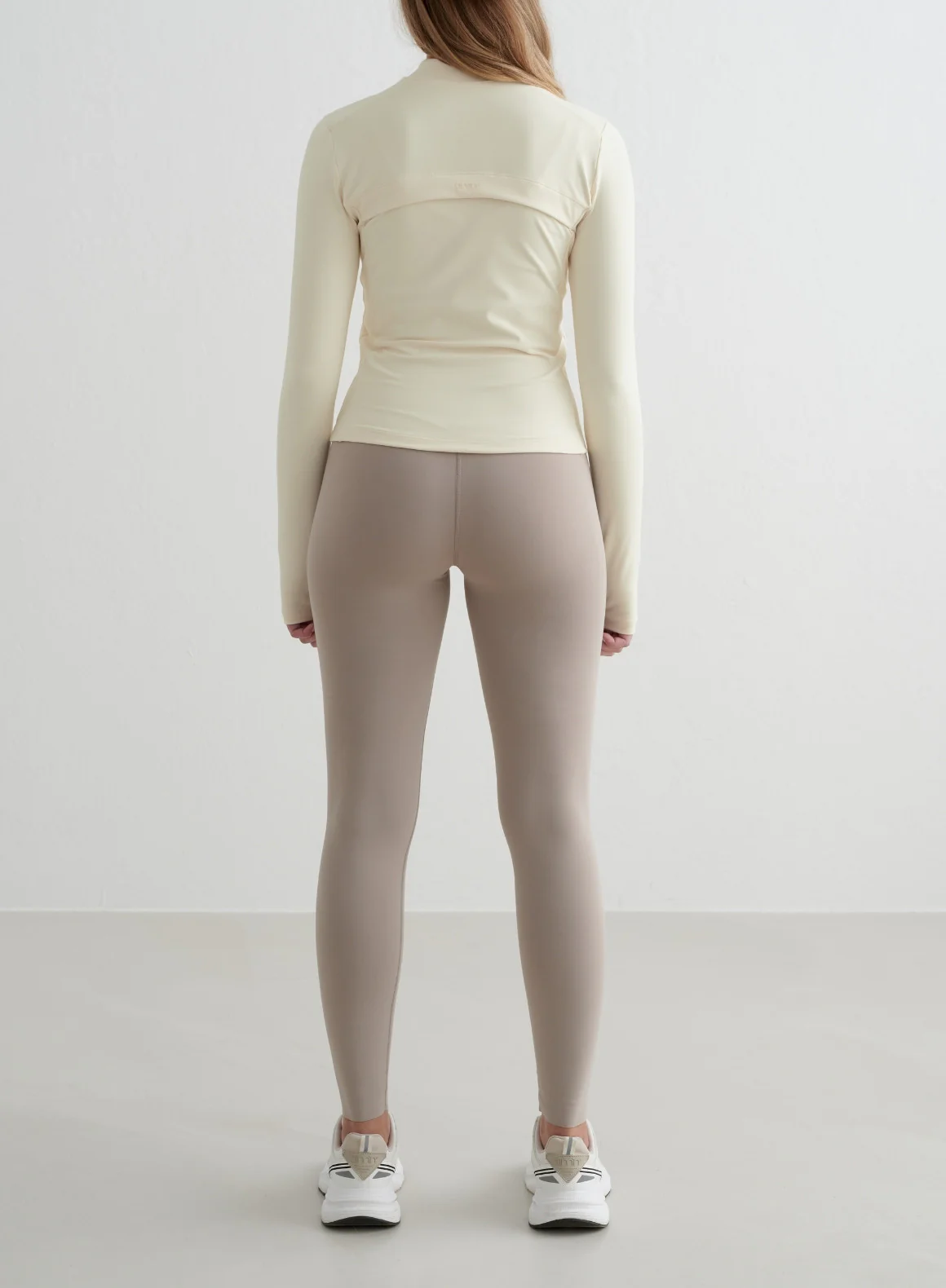 Almond White Sense Zip Jacket - Image 5