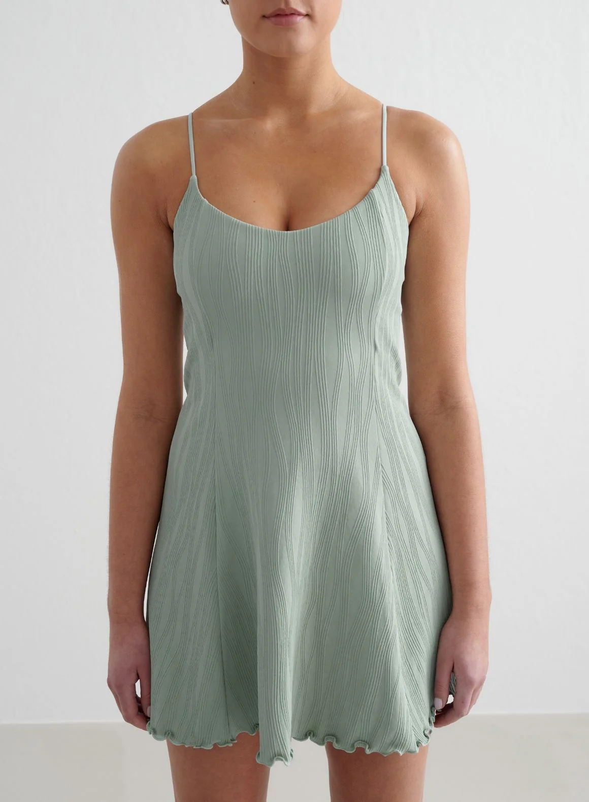 Aqua Tulip Dress - Image 3
