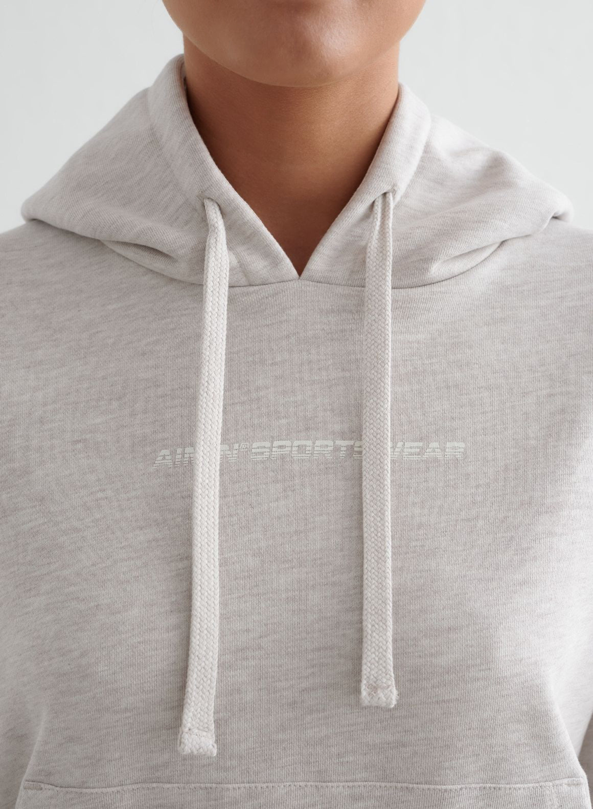 Beige Melange Chunky Terry Hood - Image 5