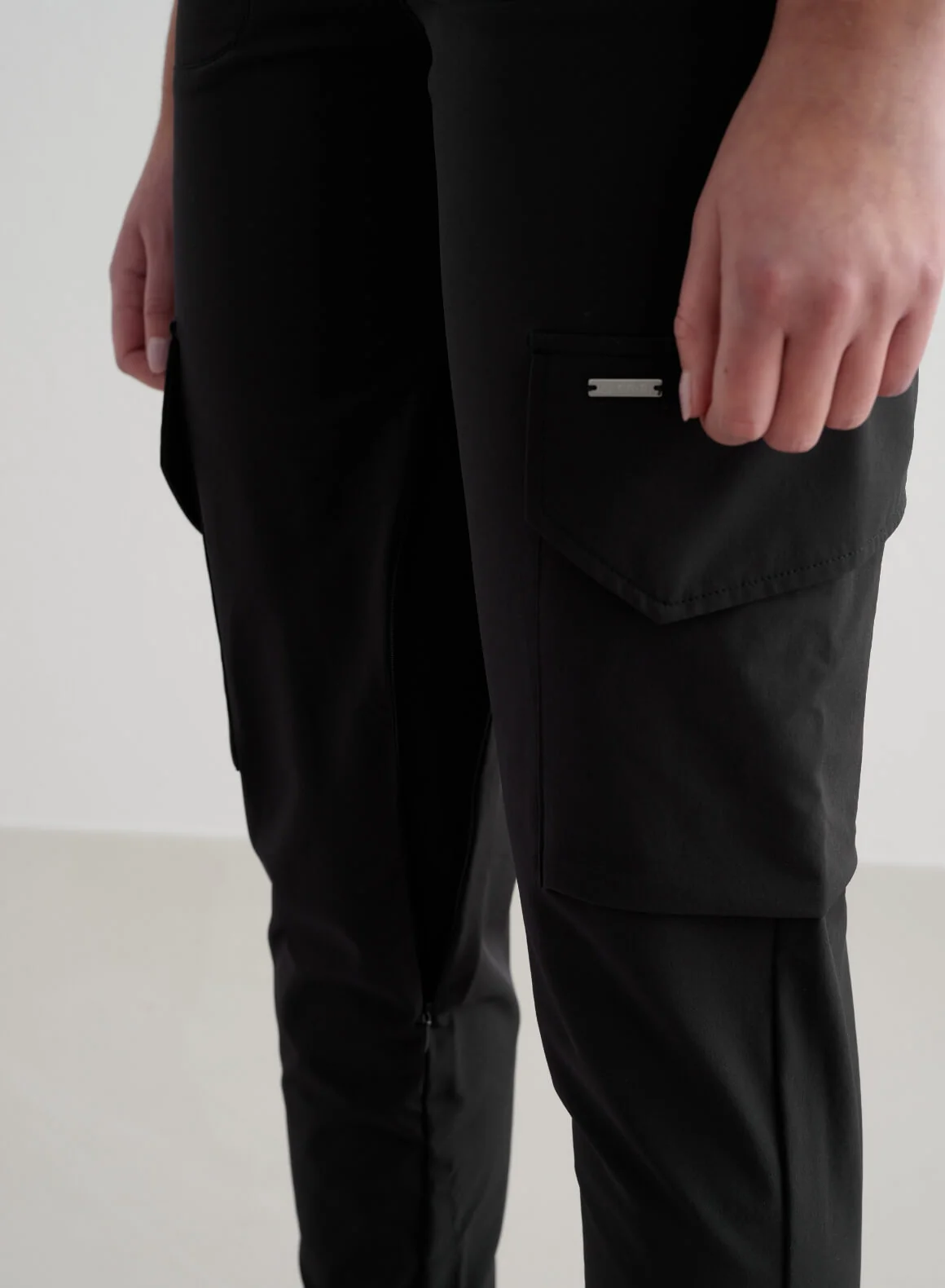 Black Cargo Pants - Image 4