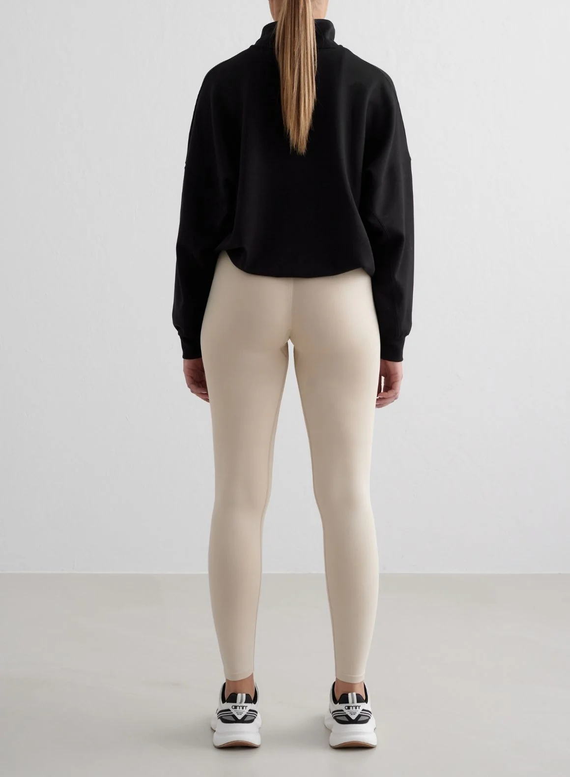 Black Comfy Modal Half Zip - Image 4