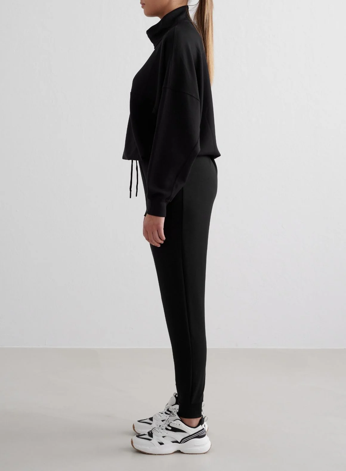 Black Comfy Modal Pants - Image 5