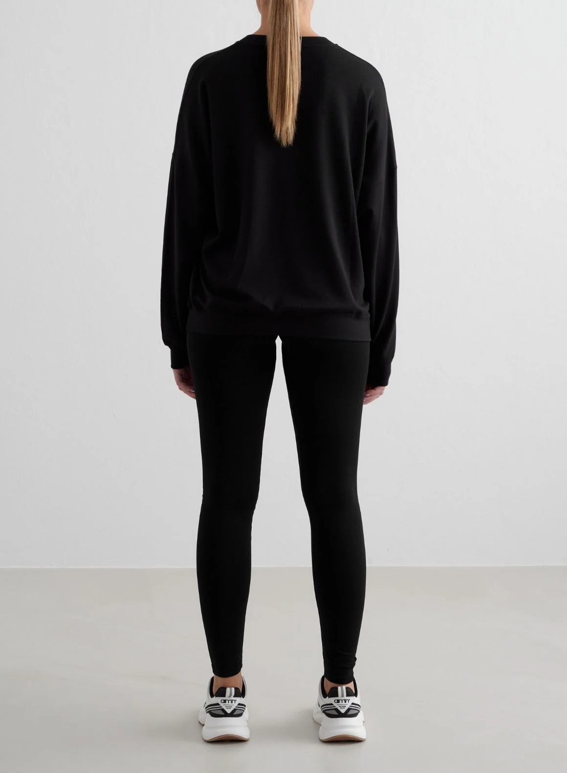 Black Comfy Modal Sweatshirt - Image 4