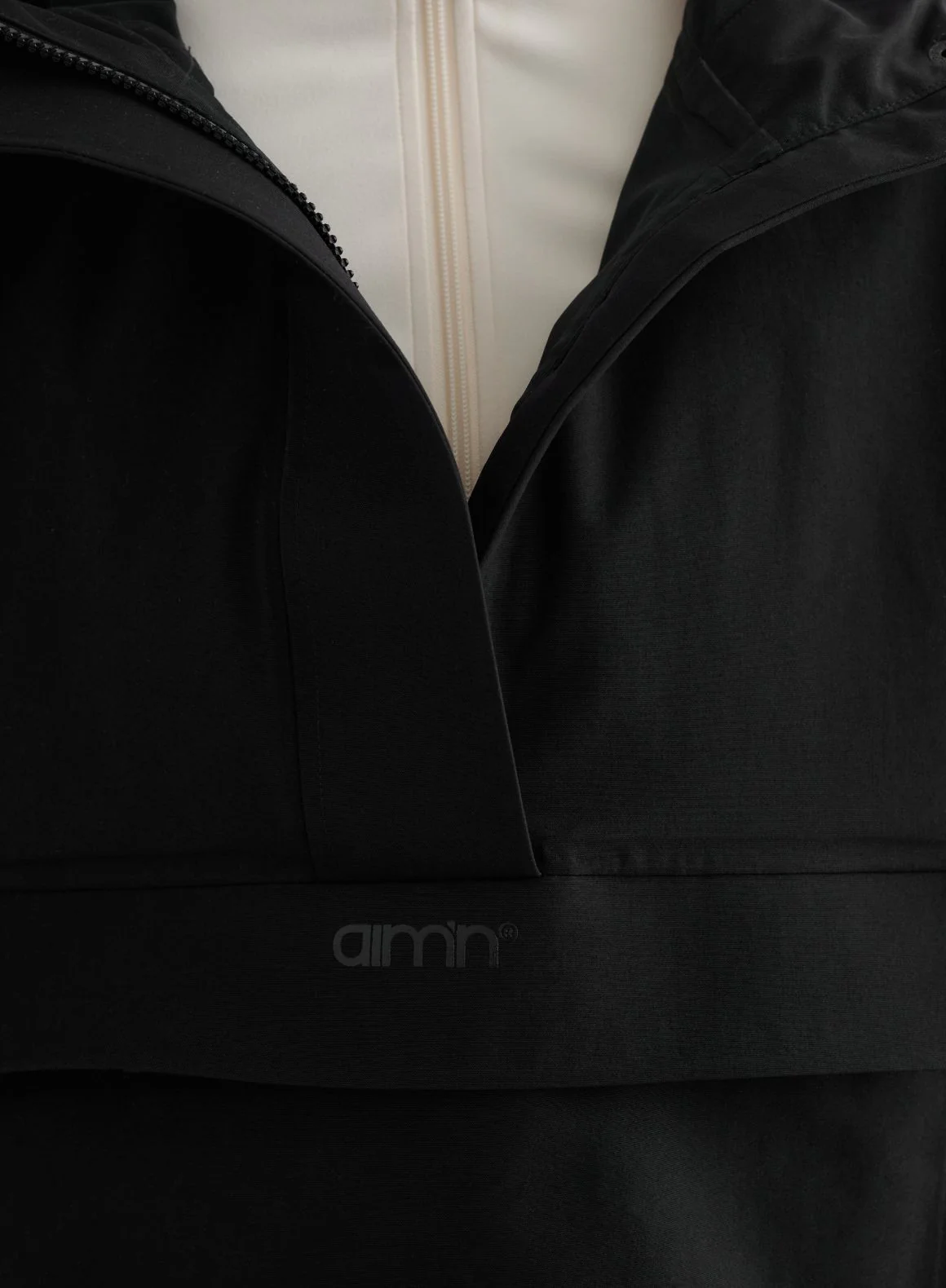Black Cropped Waterproof Anorak - Image 6