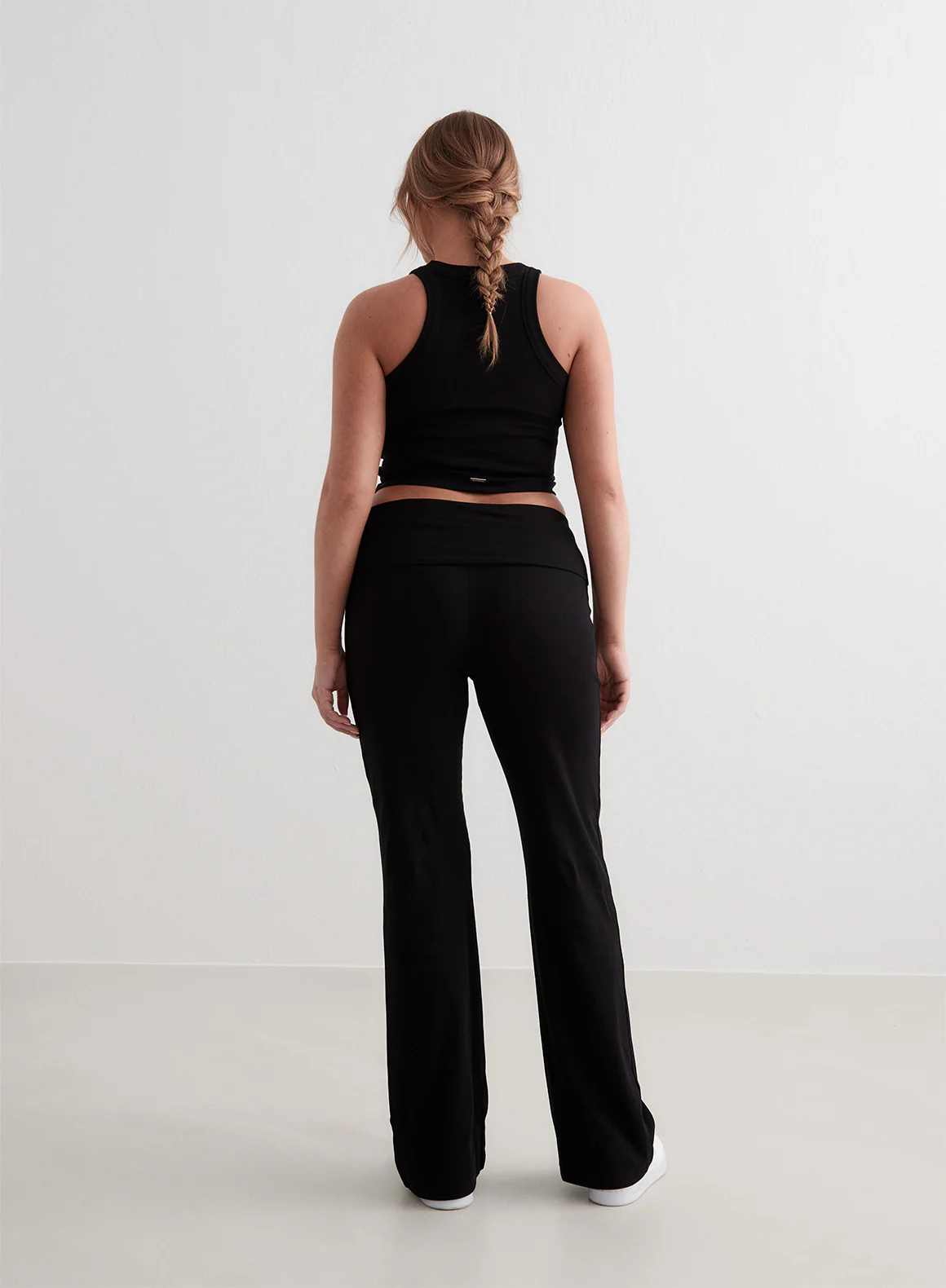Black Ease Ribbed Pants - Image 6