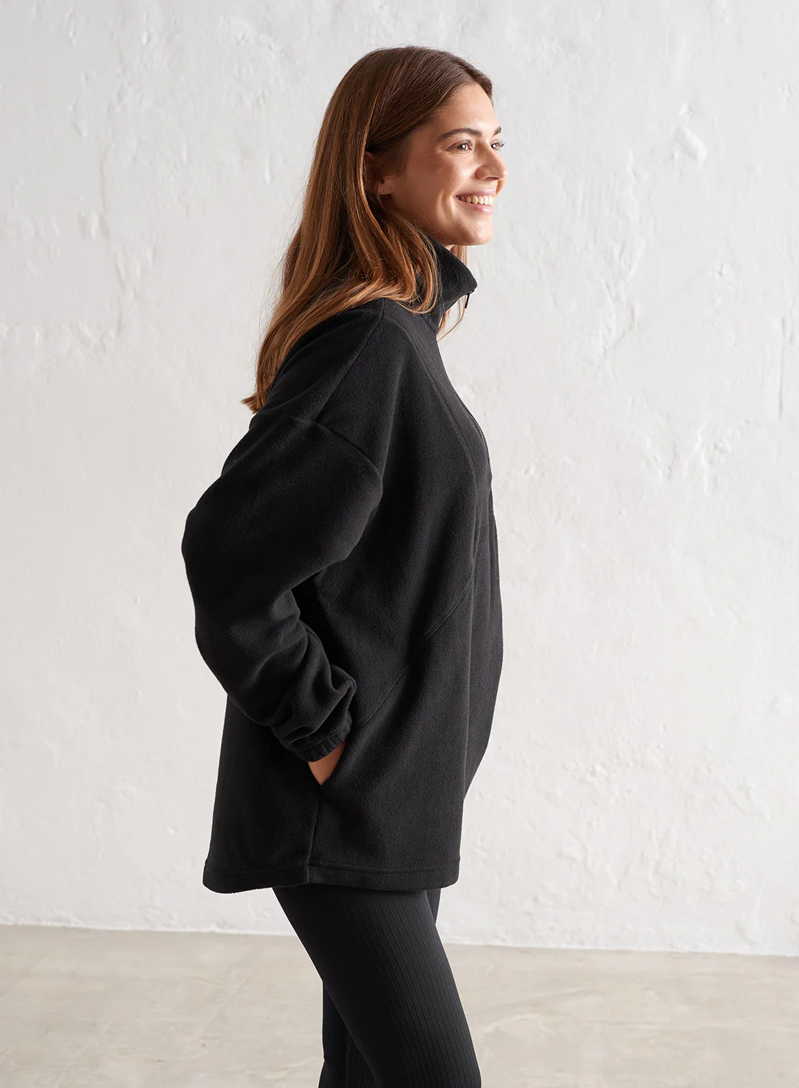 Black Fleece Half Zip - Image 7