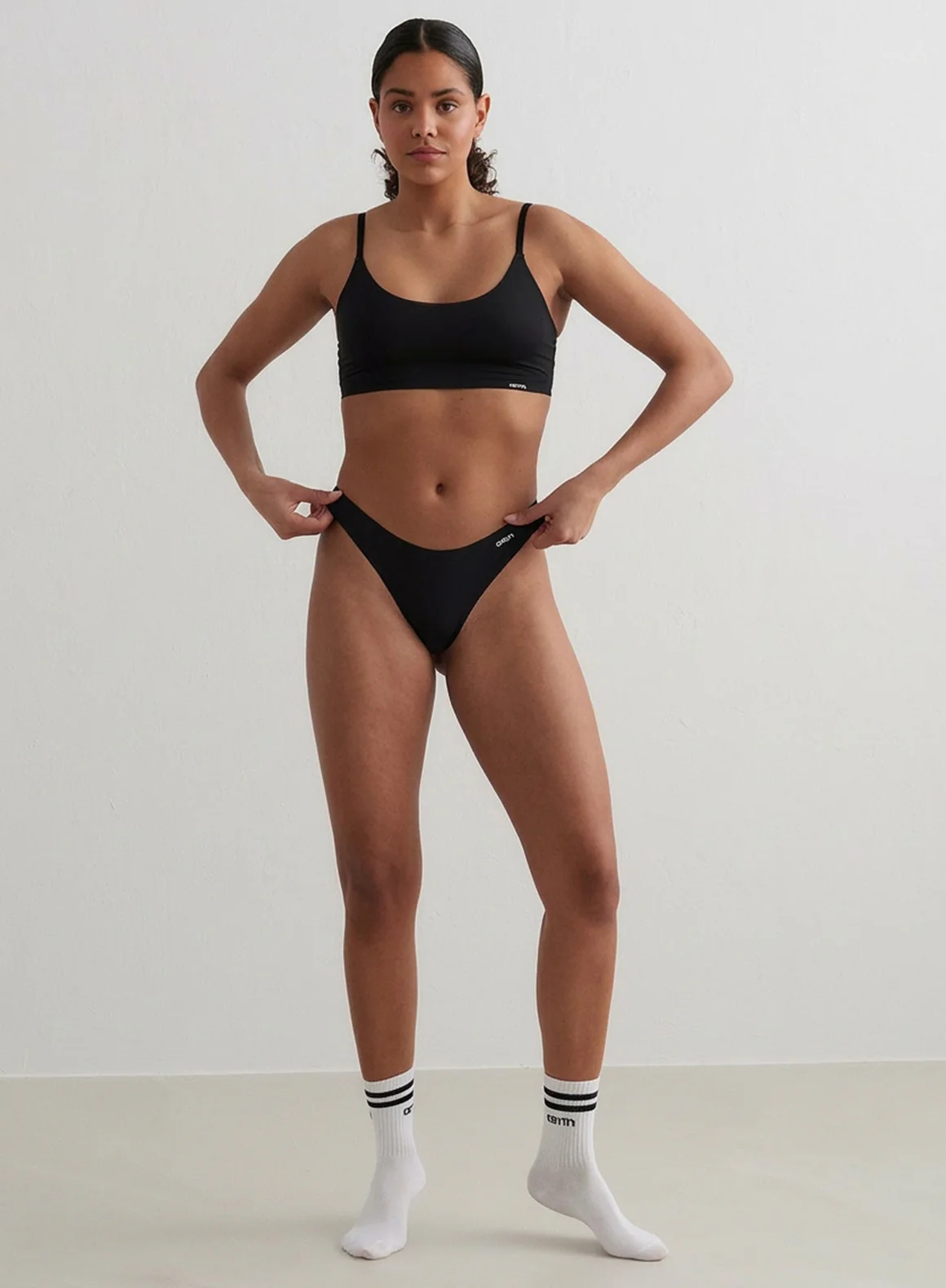 Black Invisible Thong 3-Pack - Image 3