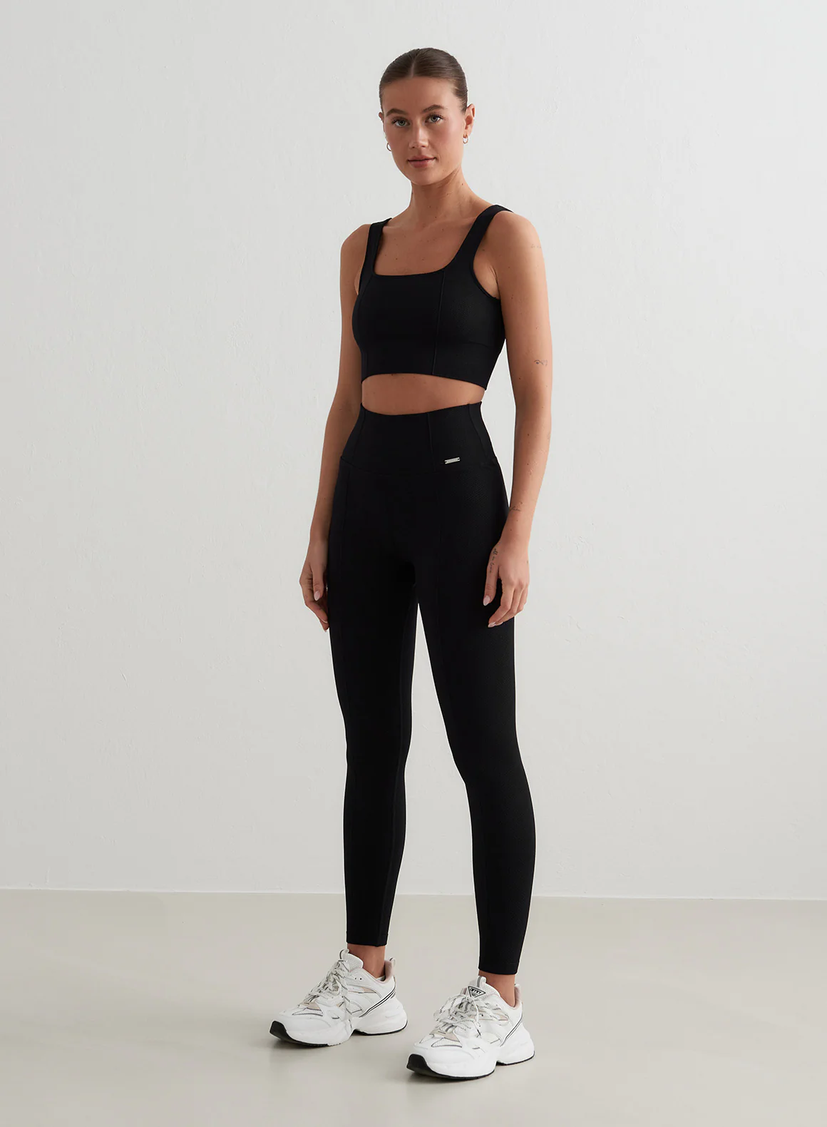 Black Luxe Seamless Tights - Image 3