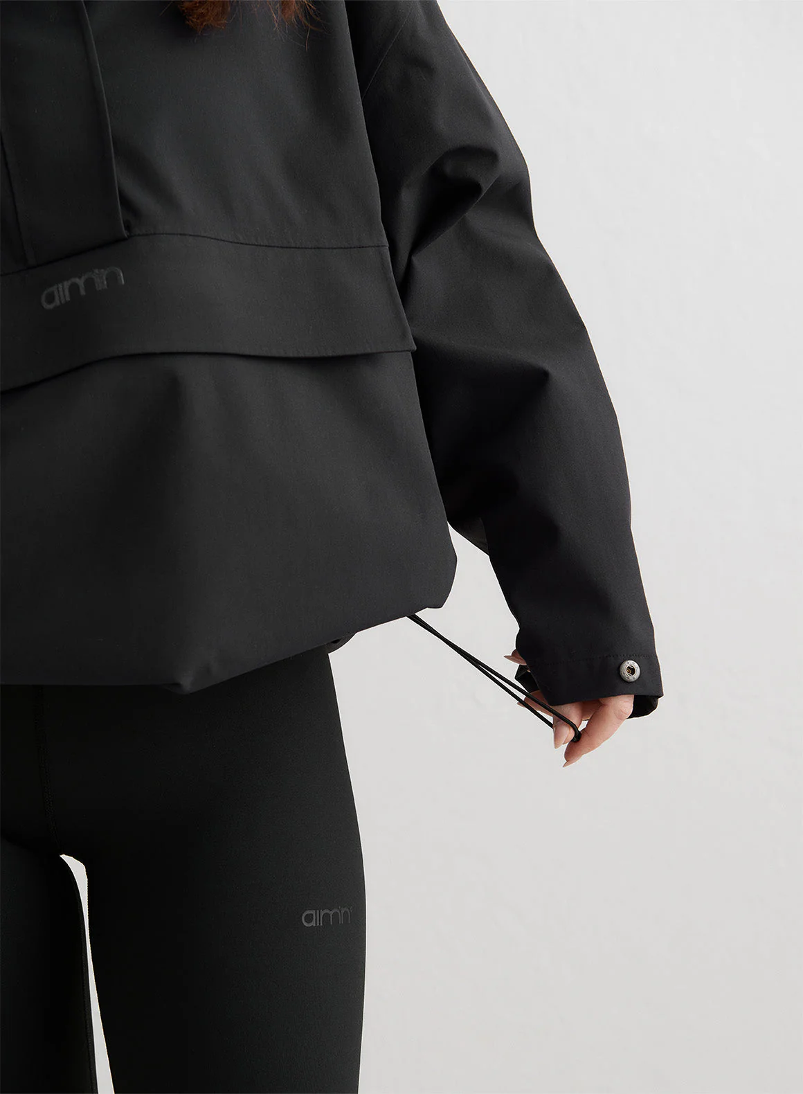 Black Waterproof Oversized Anorak - Image 6