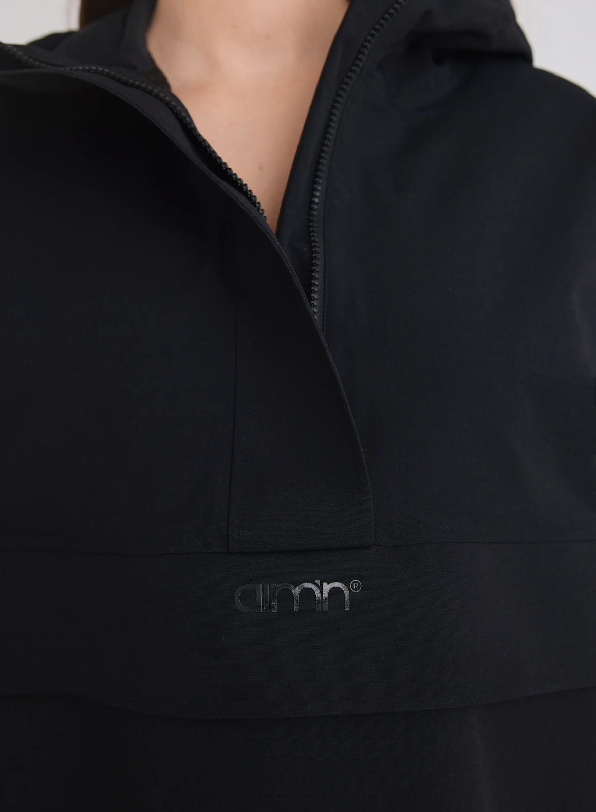 Black Waterproof Oversized Anorak - Image 8