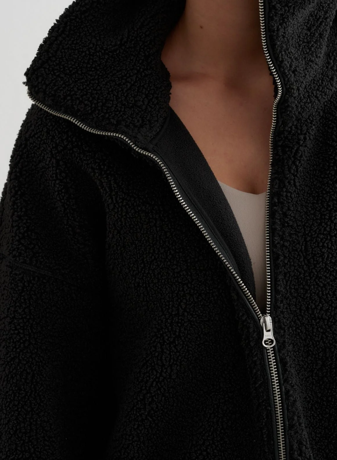 Black Pile Jacket - Image 3