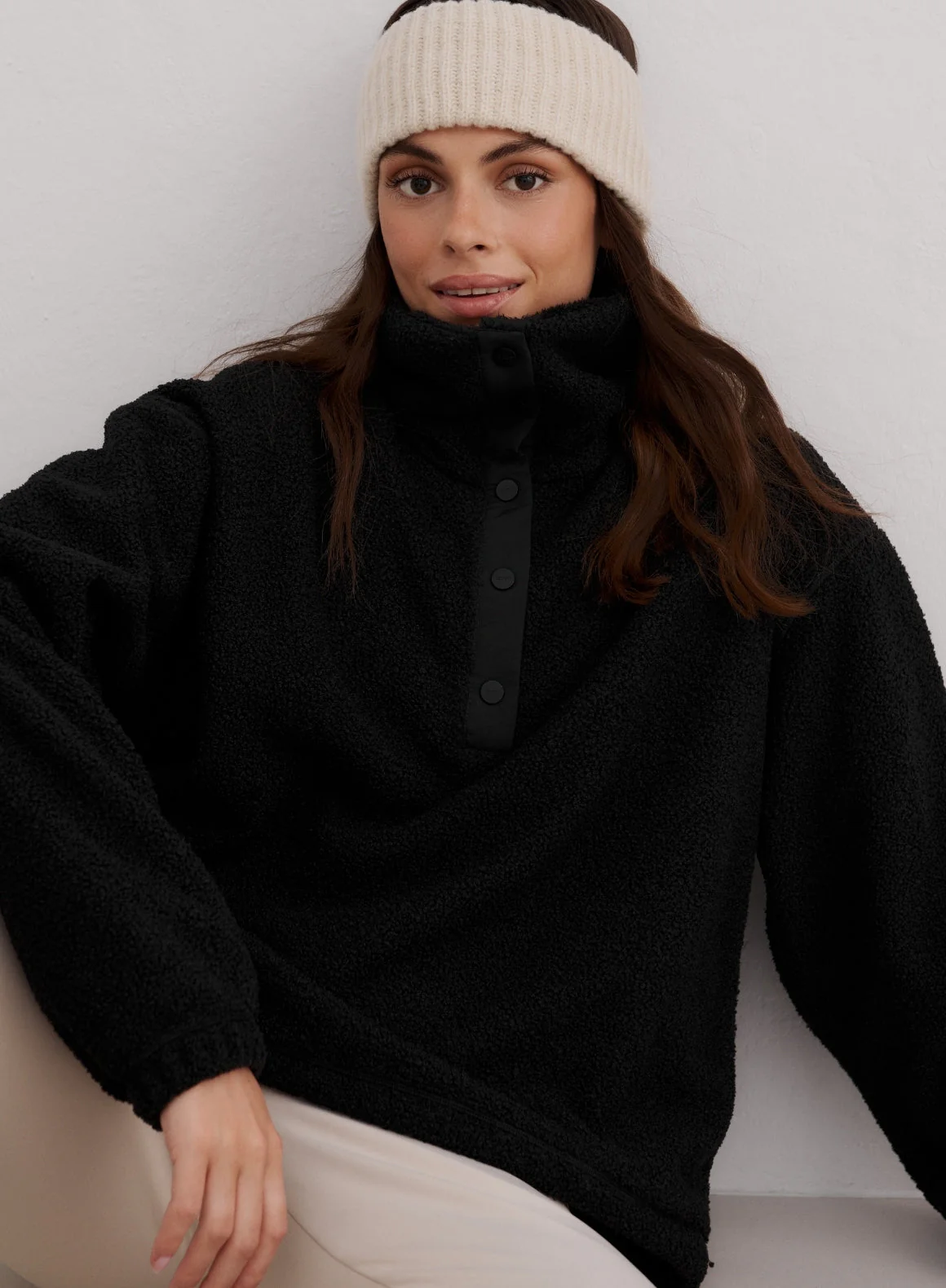 Black Polar Fleece Long Sleeve - Image 3