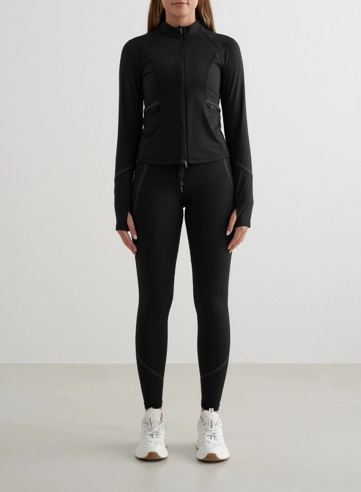 Black Reflective Warming Zip Jacket - Image 3