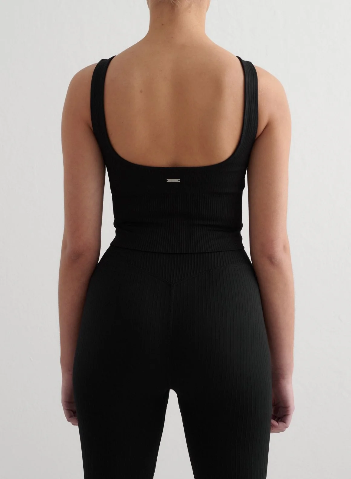 Black Ribbed Seamless Shaping Bralette - Image 2