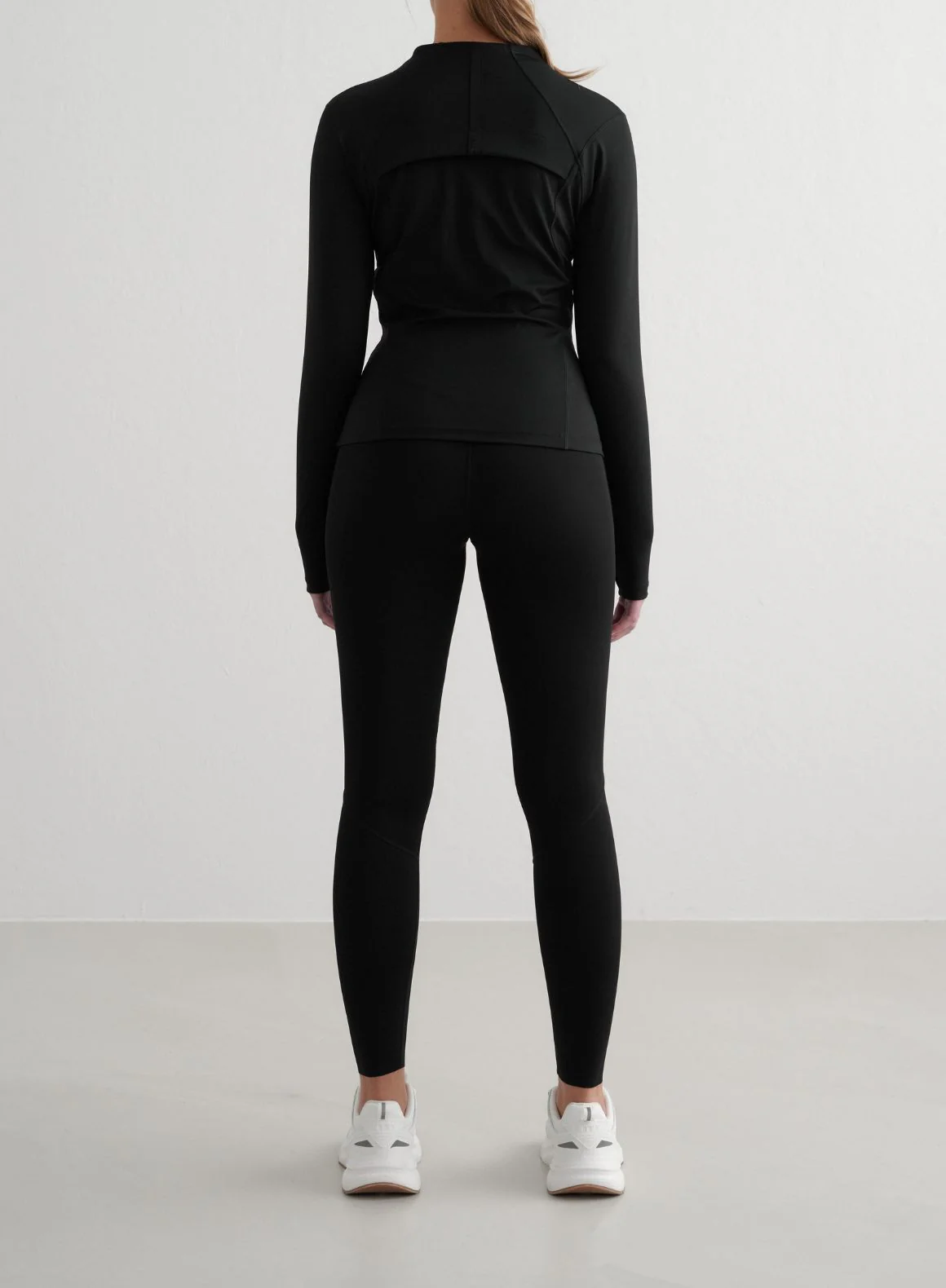 Black Sculpting Zip Jacket - Image 4