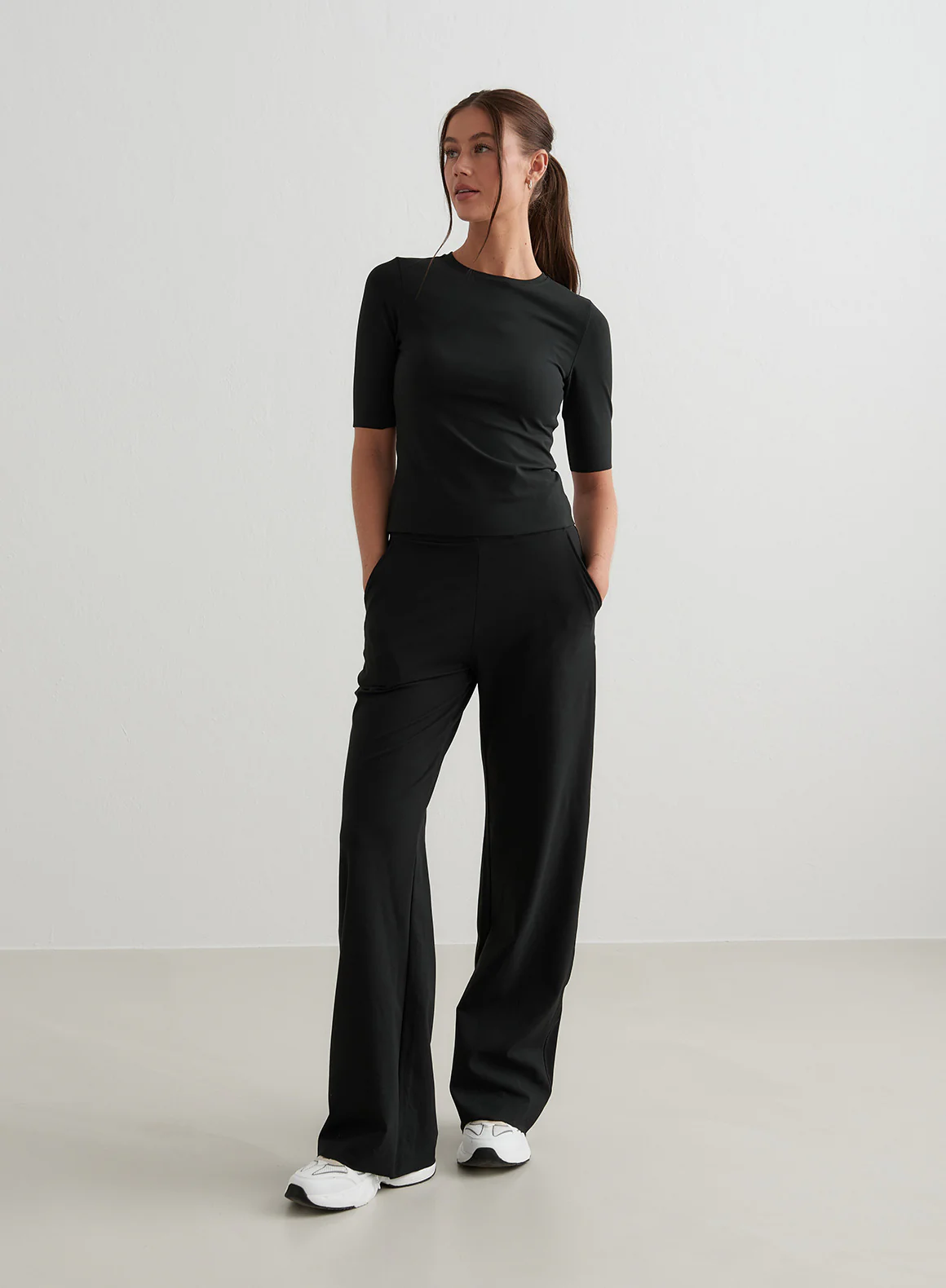 Black Sense Half Sleeve Top - Image 3