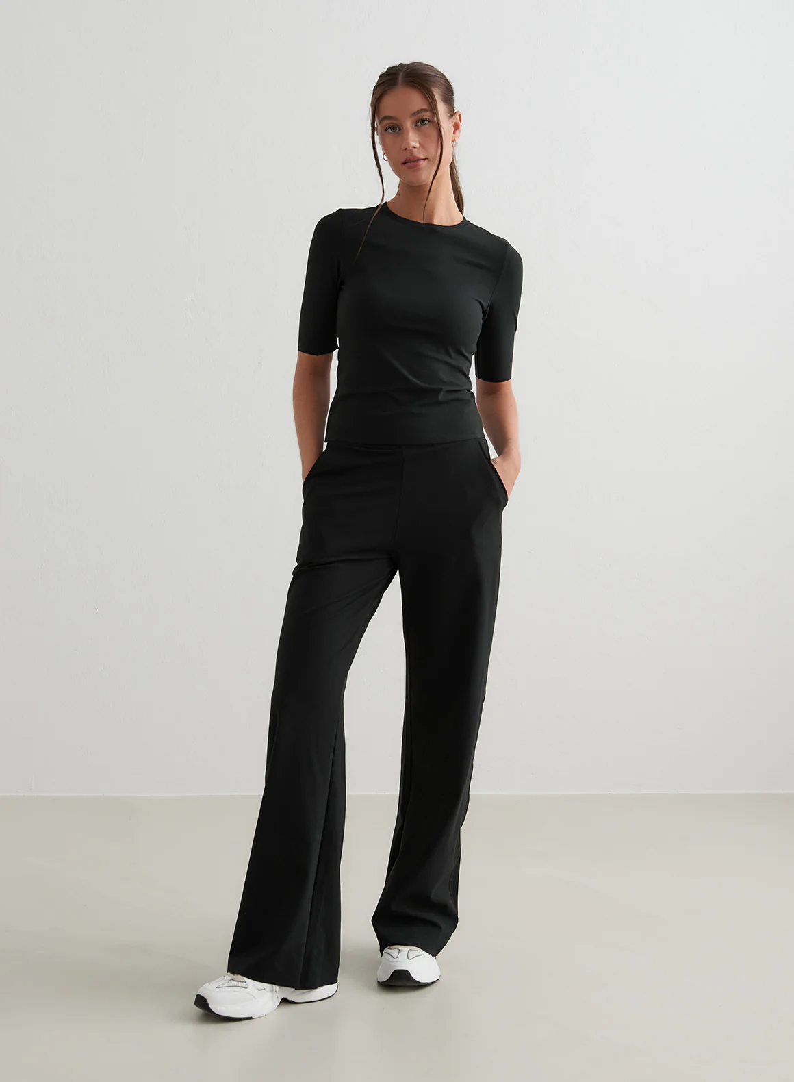 Black Sense Half Sleeve Top - Image 8