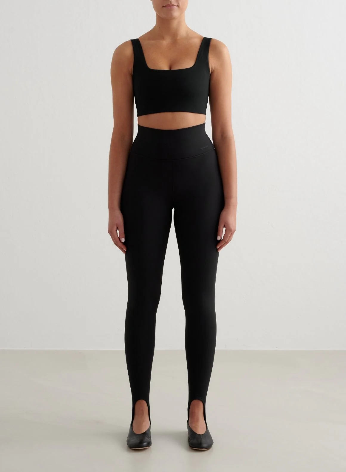 Black Sense Stirrup Tights - Image 3