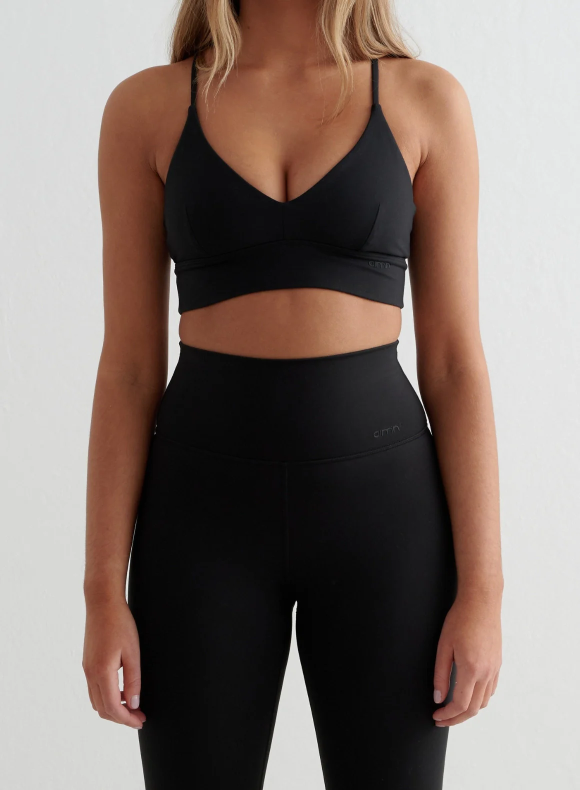 Black Sense Tights & Strap Bra Set - Image 4