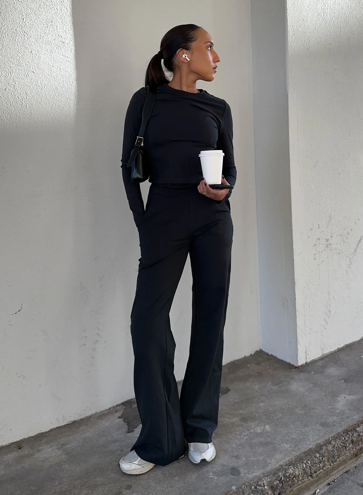 Black Sense Wide Pants - Image 20