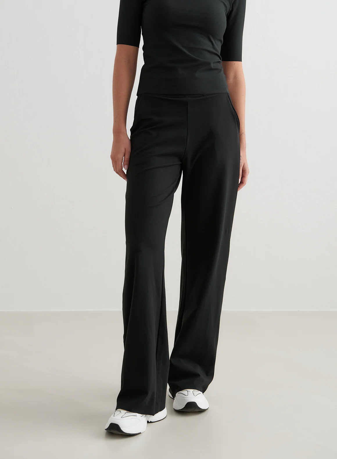 Black Sense Wide Pants - Image 64