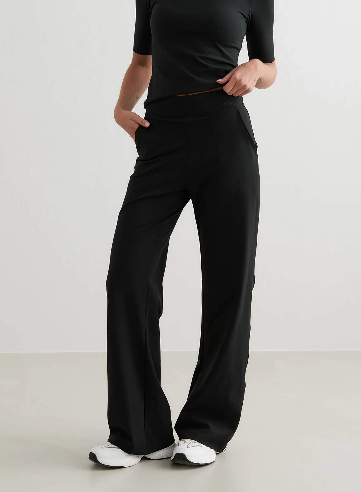 Black Sense Wide Pants - Image 67