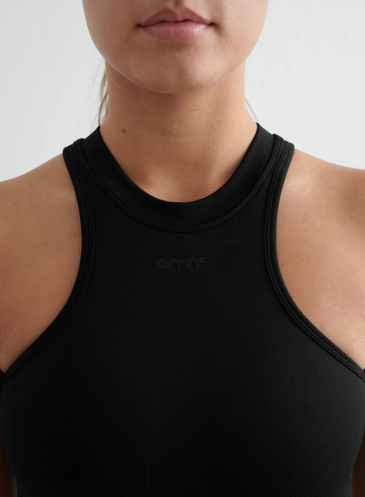 Black Shape Seamless Hotpants & Racerfront Top Set - Image 4