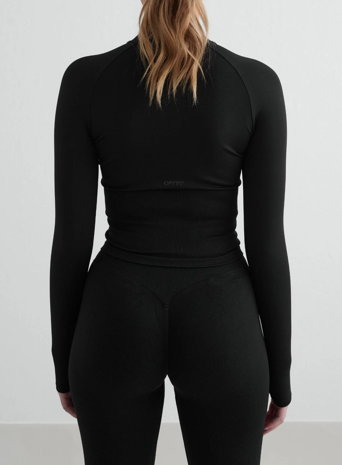 Black Shape Seamless Zip Jacket - Image 2