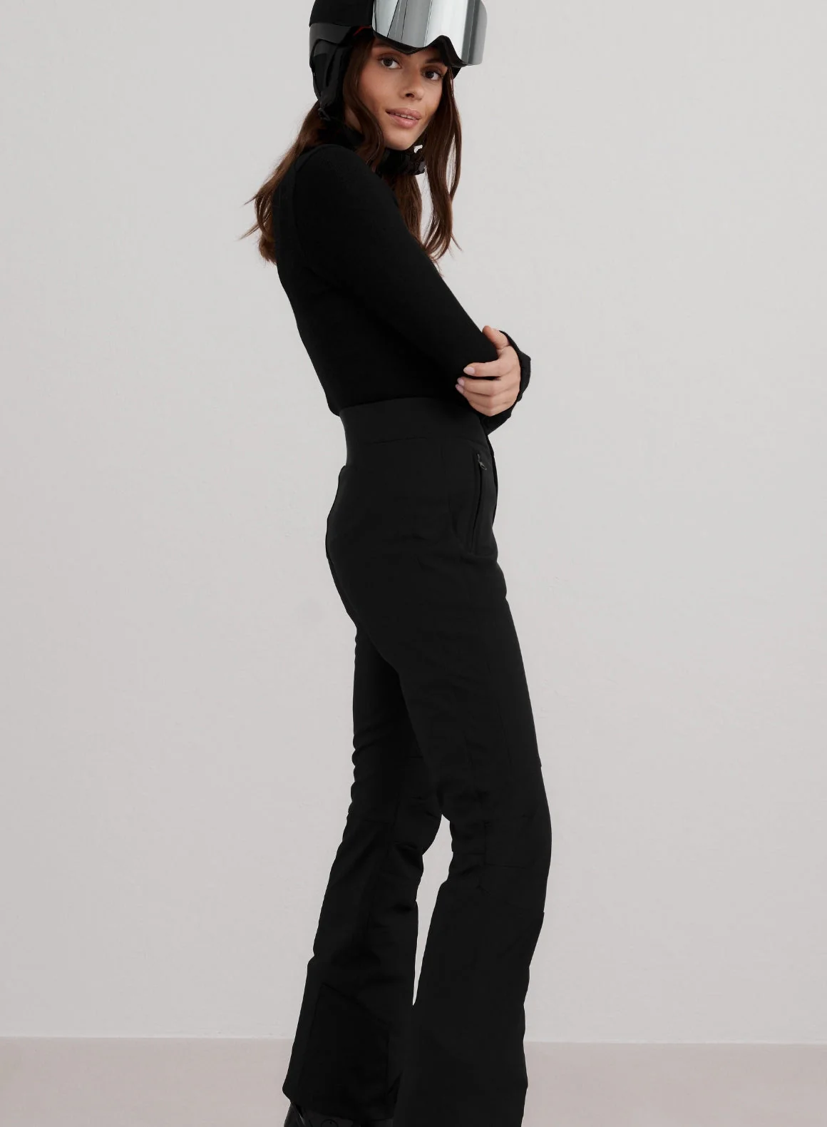 Black Stretch Thermo Pants - Image 3