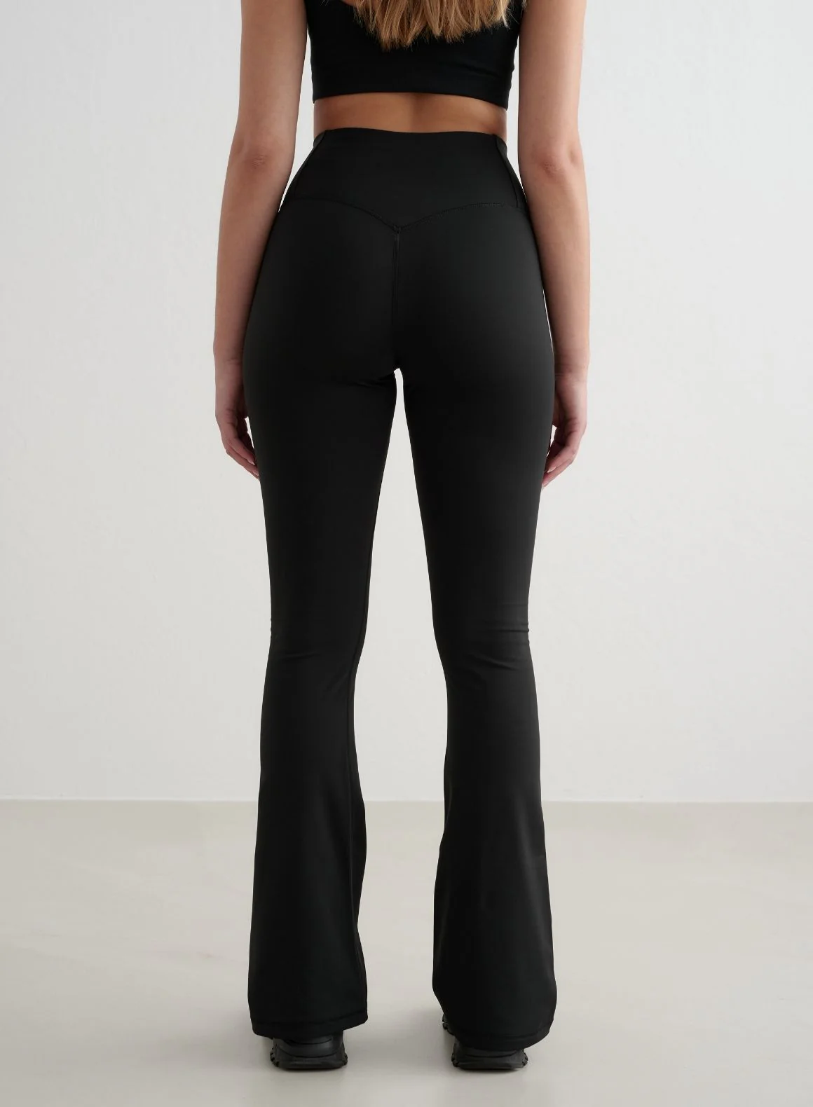 Black Warming Flare Petite Tights - Image 3
