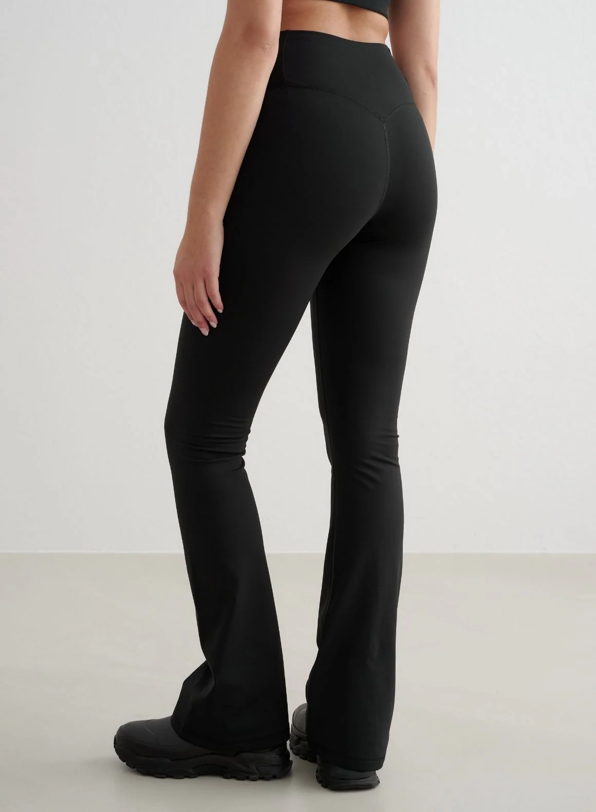 Black Warming Flare Petite Tights - Image 6