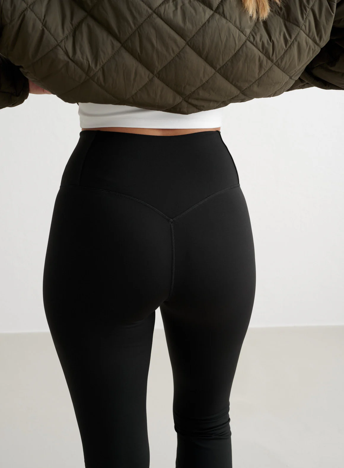 Black Warming Flare Tights - Image 5