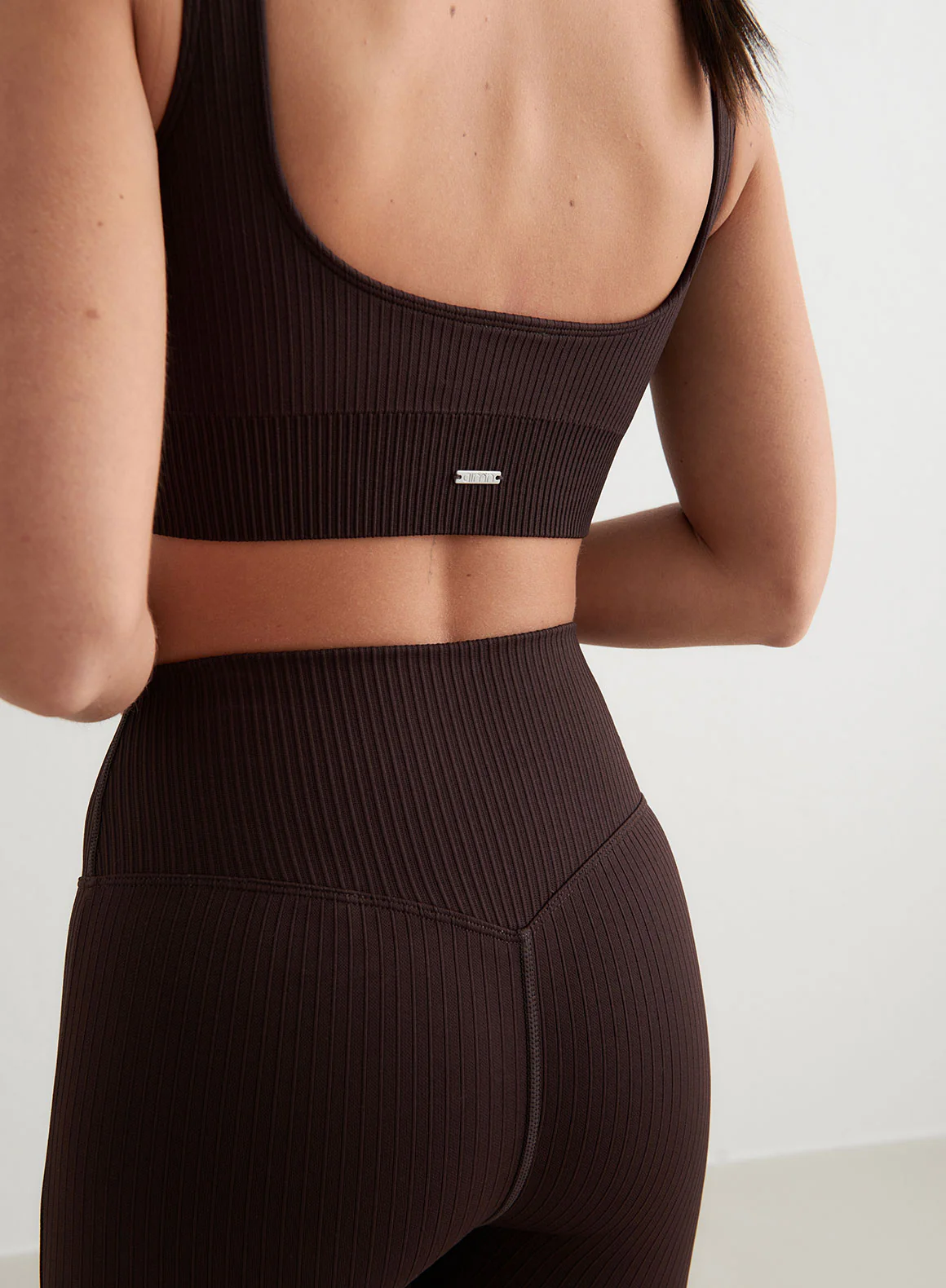 Cacao Ribbed Seamless Bra - Image 6