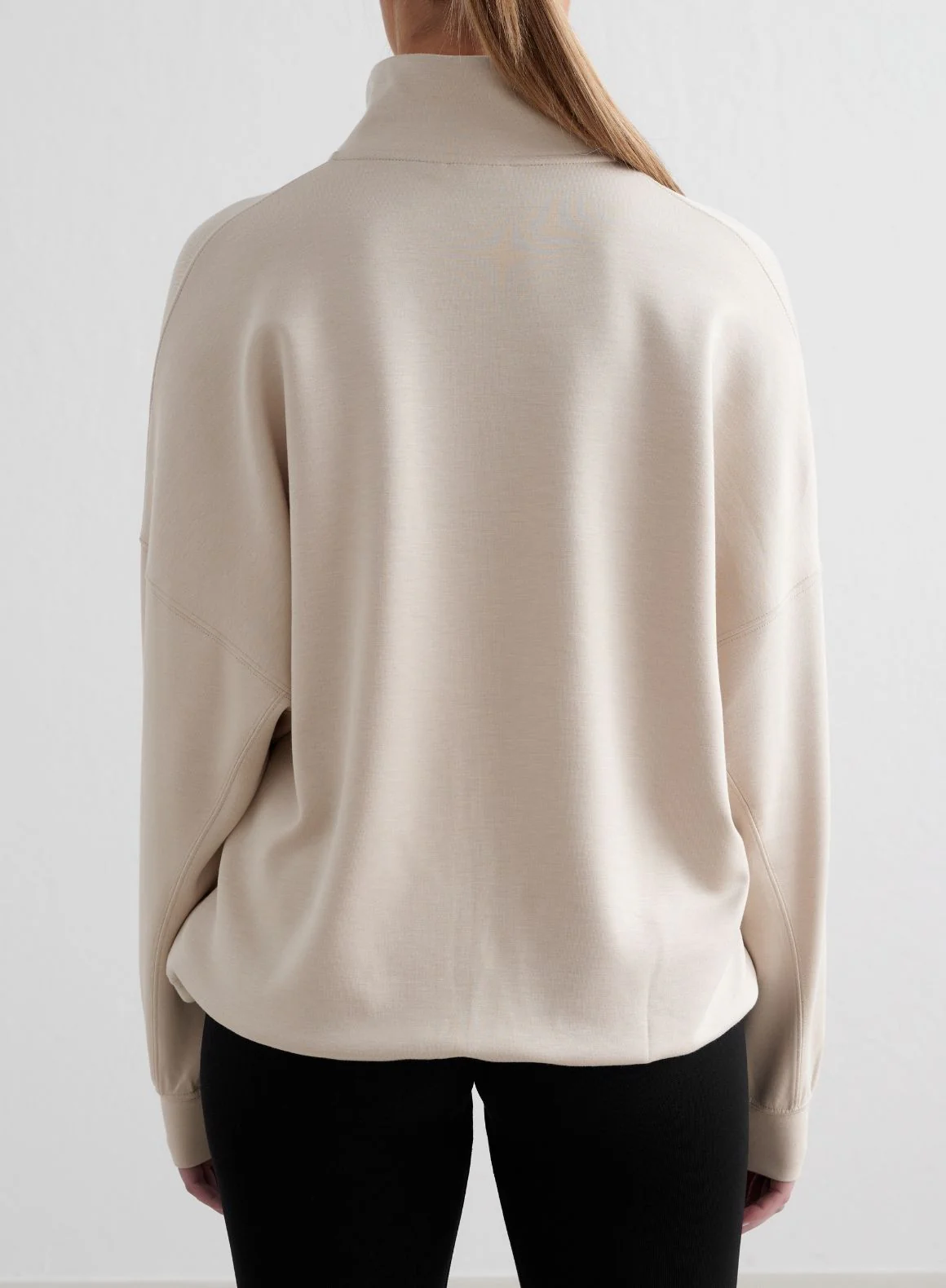 Café Au Lait Comfy Modal Half Zip - Image 2