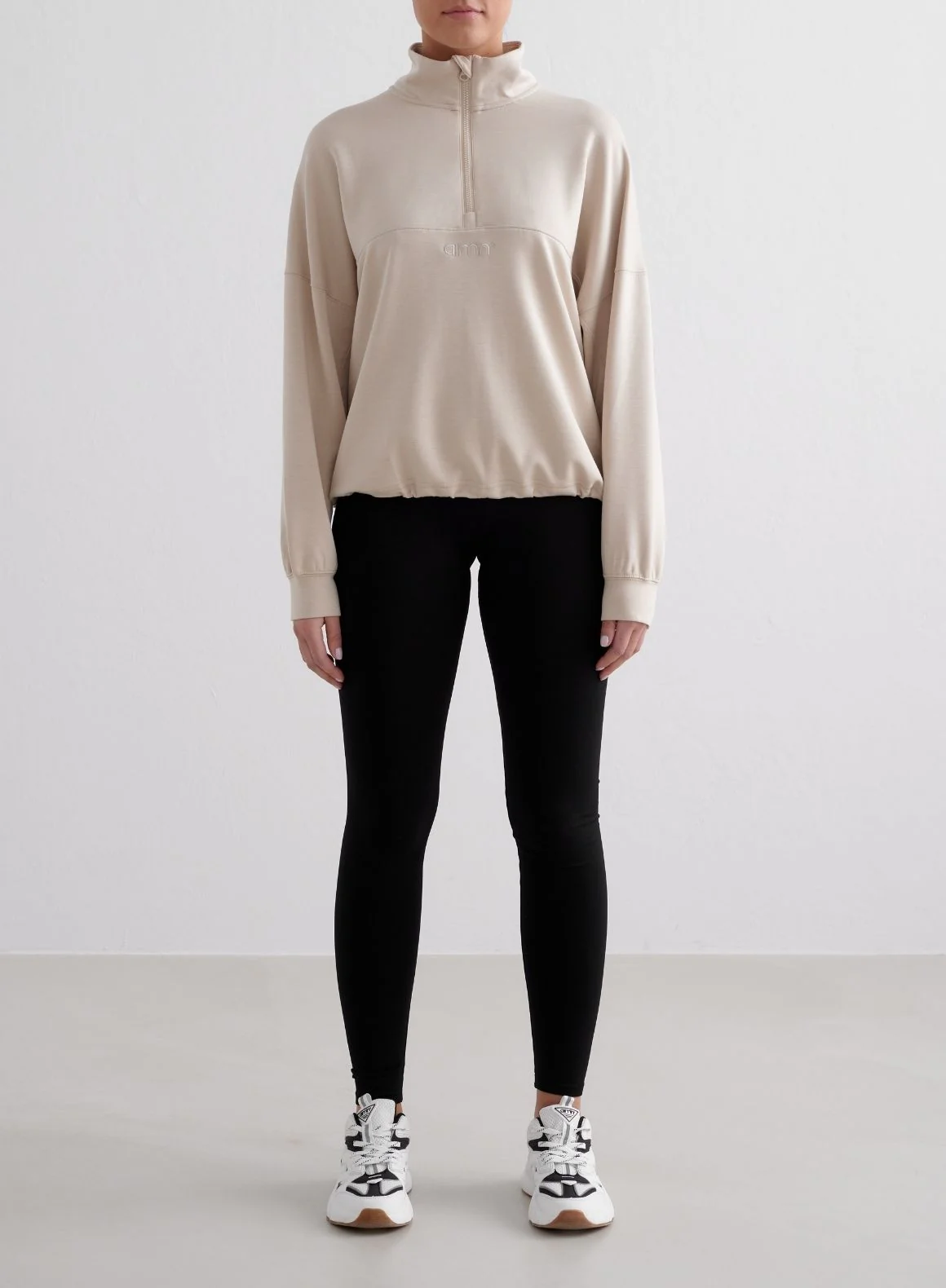 Café Au Lait Comfy Modal Half Zip - Image 3