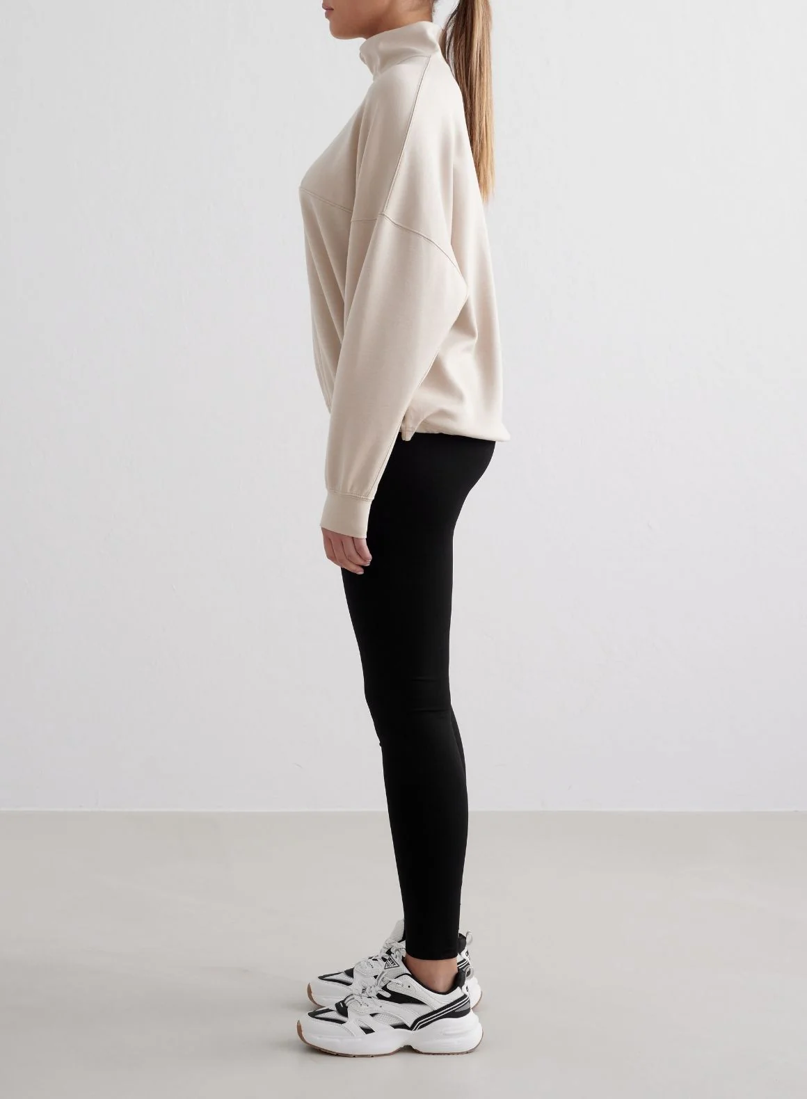 Café Au Lait Comfy Modal Half Zip - Image 5