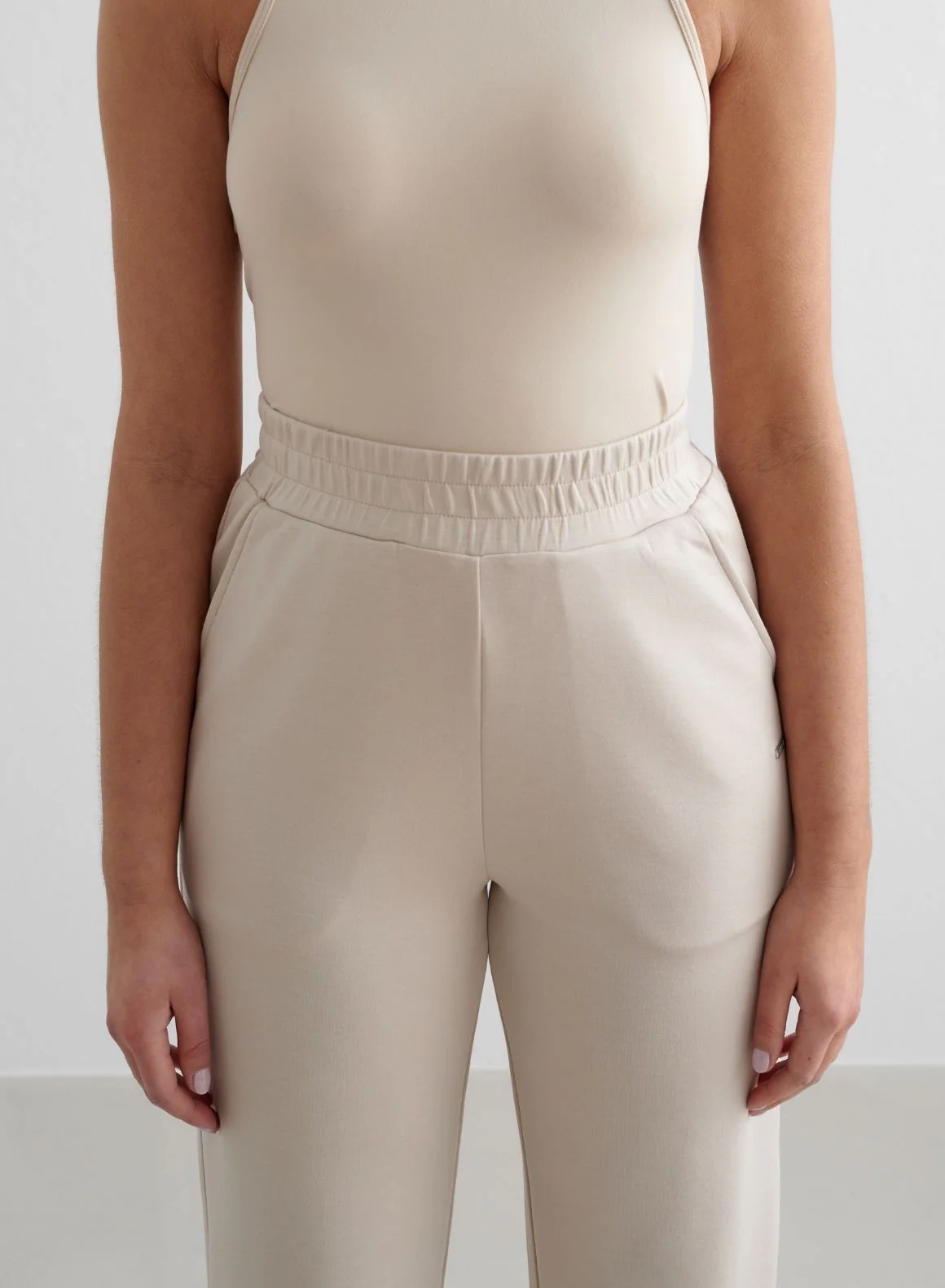 Café Au Lait Comfy Modal Wide Pants - Image 3