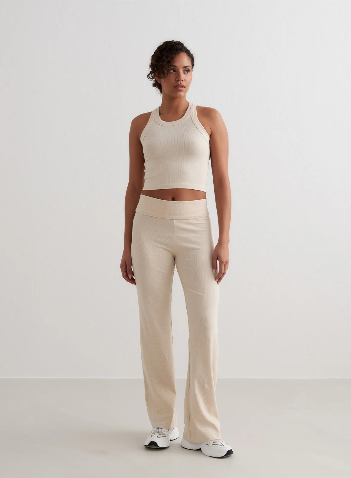 Café Au Lait Ease Ribbed Tank Top - Image 5
