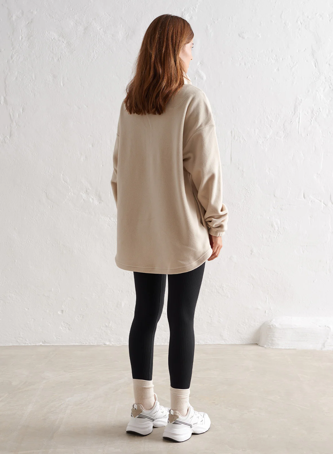 Café Au Lait Fleece Half Zip - Image 7