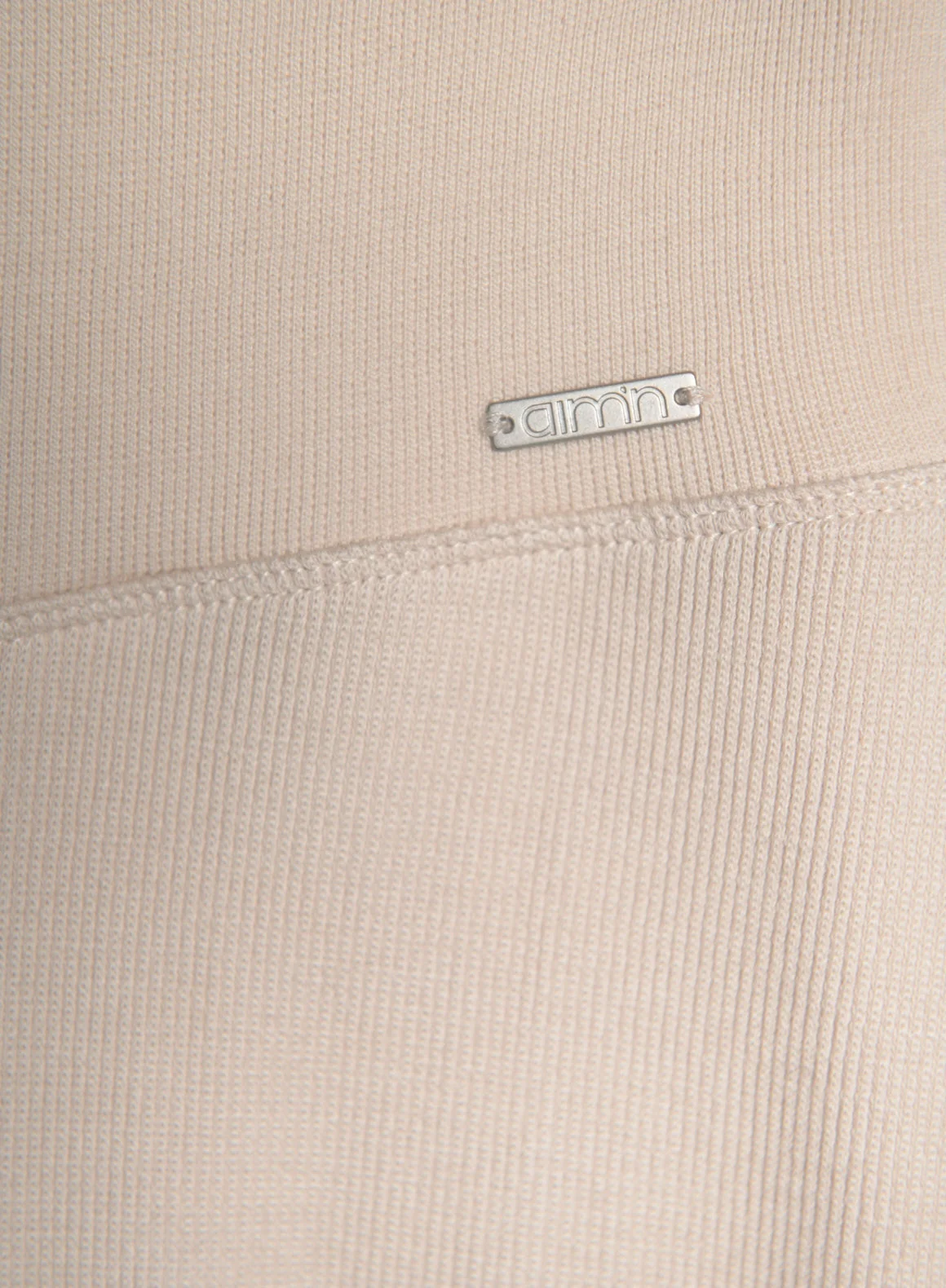 Café Au Lait Ribbed Wool Wide Pants - Image 6