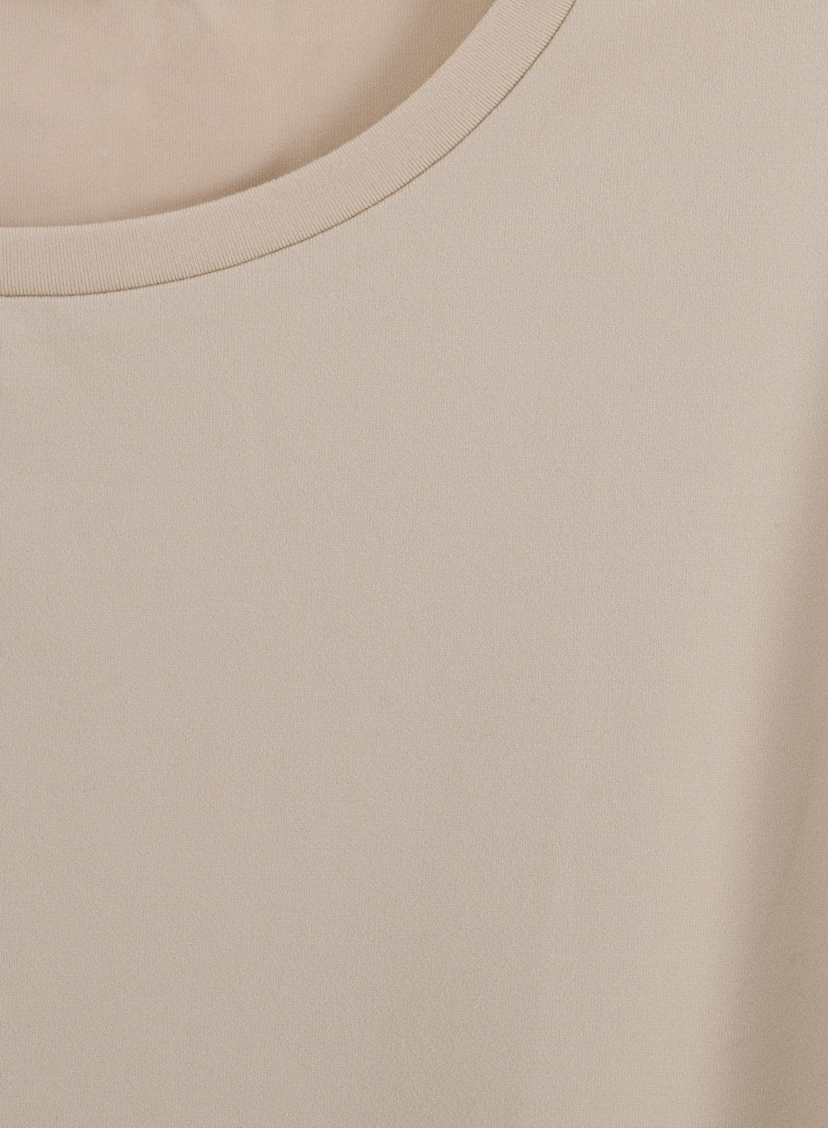 Café Au Lait Soft Basic Roll Sleeve Top - Image 8