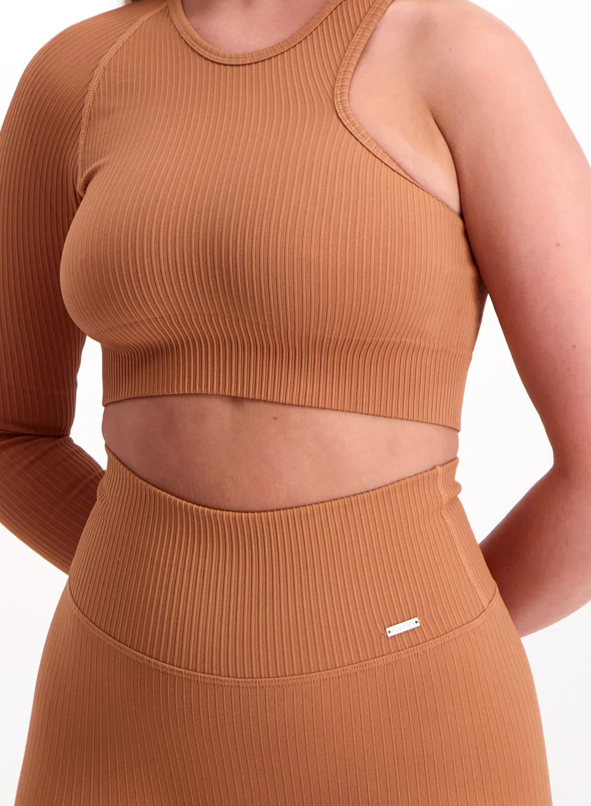 Cayenne Ribbed Seamless Cutout Crop Long Sleeve - Image 4