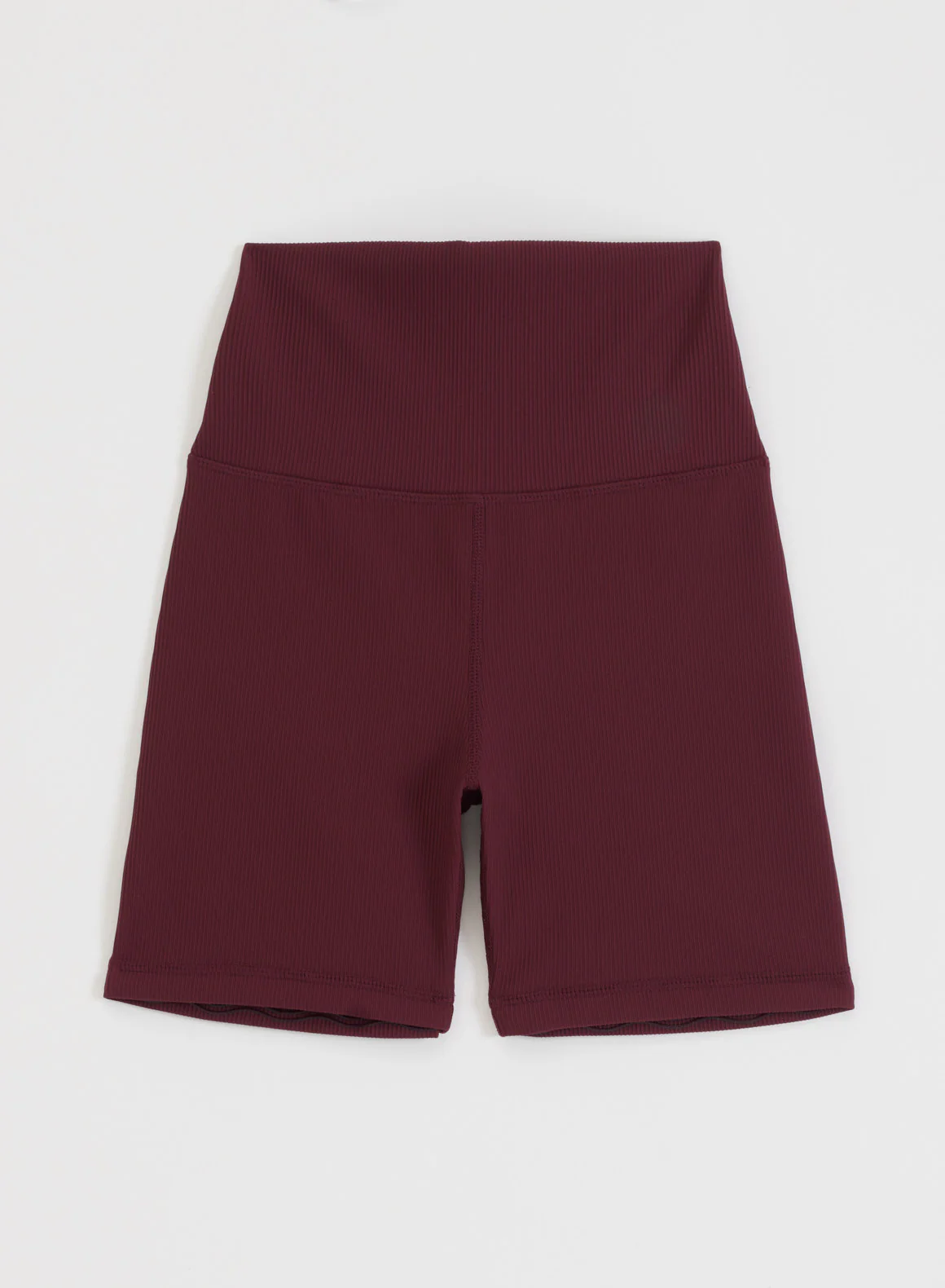 Cherry Ribbed Performance Midi Biker Shorts - Image 8
