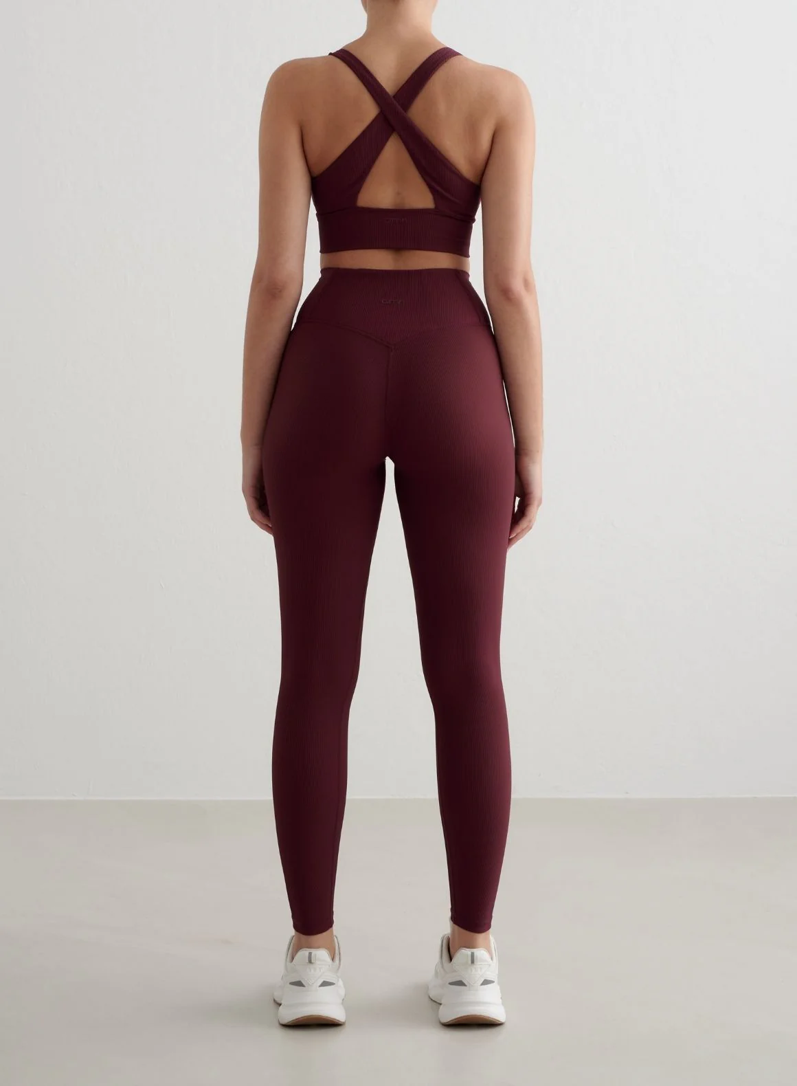 Cherry Ribbed Performance Zipped Bra - Image 6