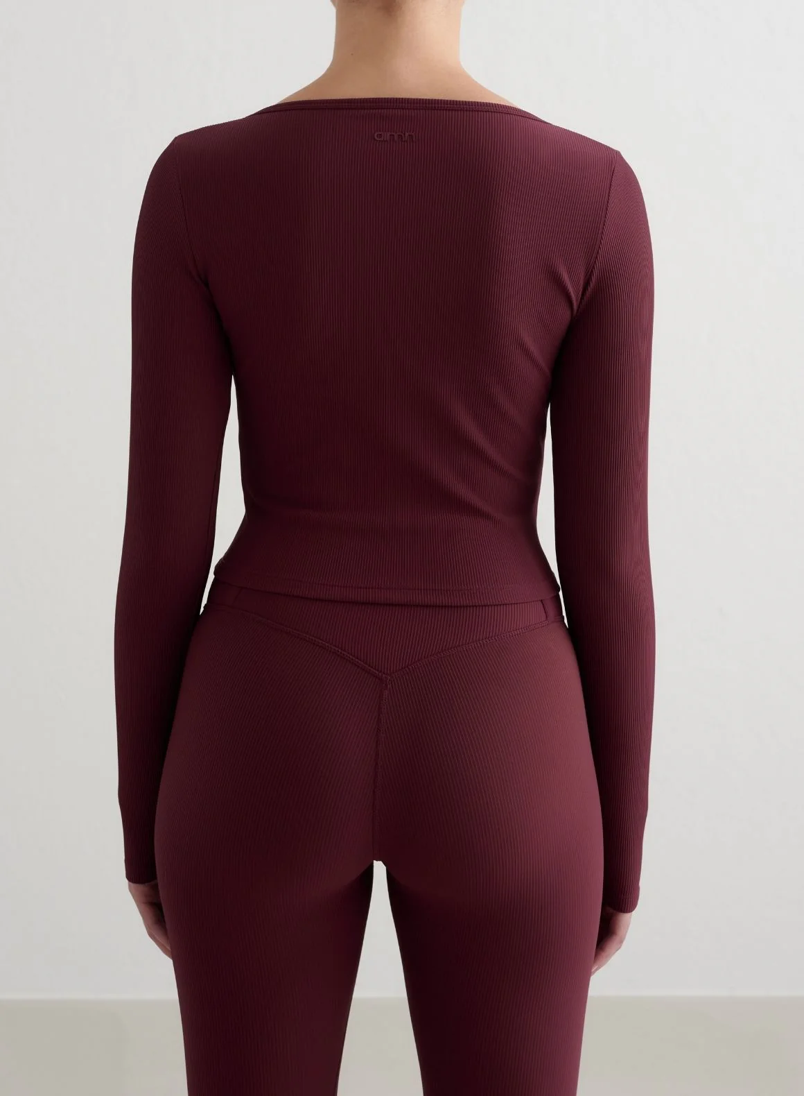 Cherry Ribbed Performance Zipped Cardigan - Image 3