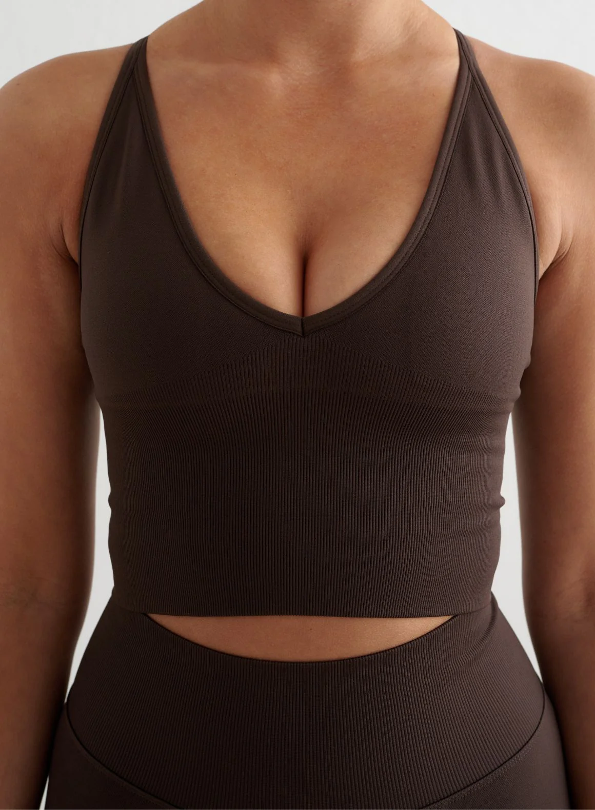 Chocolate Shape Seamless Cross Back Bralette - Image 5
