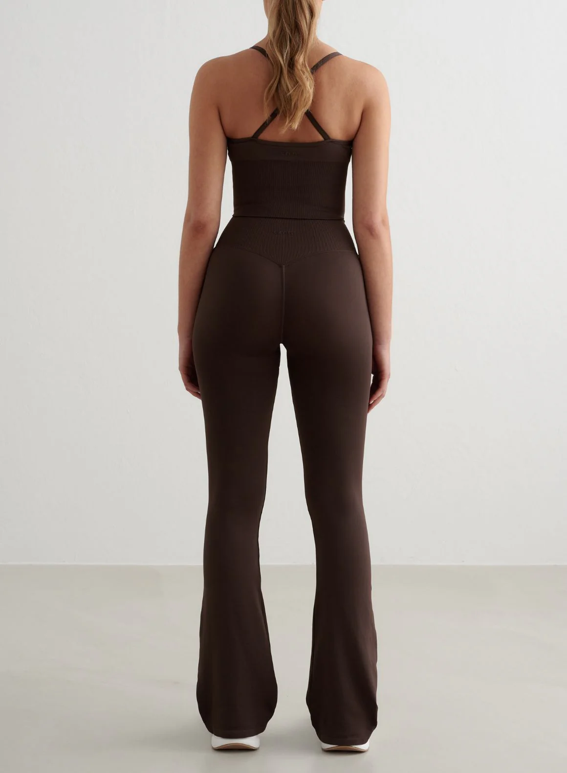 Chocolate Shape Seamless Flare Tights
