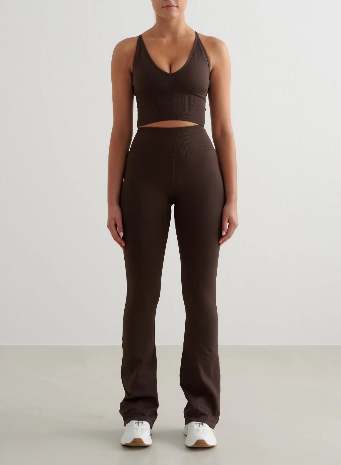 Chocolate Shape Seamless Flare Tights - Image 3